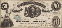 p11 from Confederate States of America: 50 Dollars from 1861